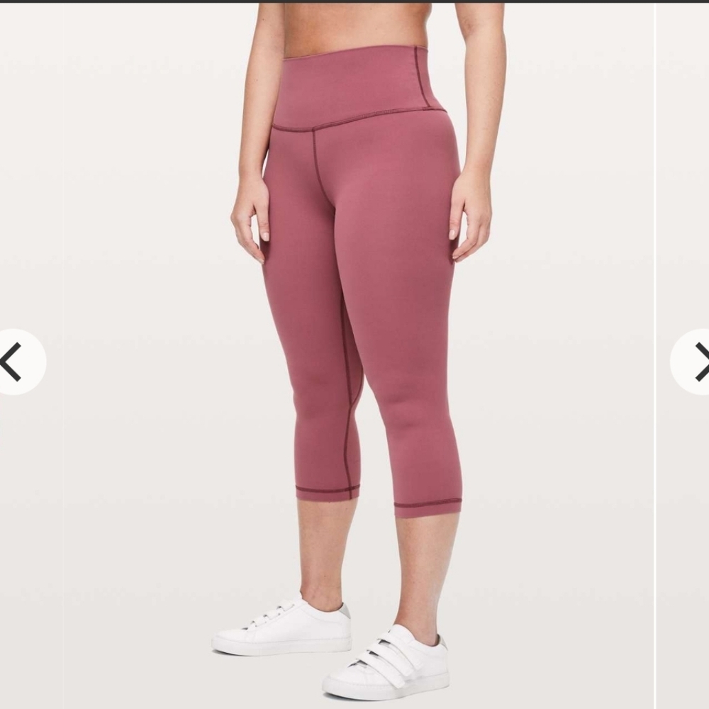 Lululemon Align Crop 21" Misty Merlot Size 6